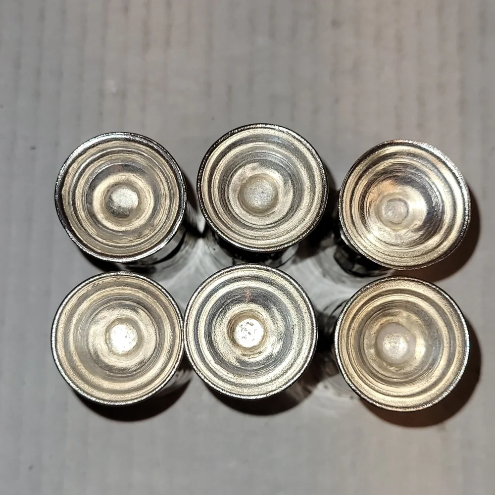 Set of 6 Vintage Mexican Silver / Alpaca Cordial Cages